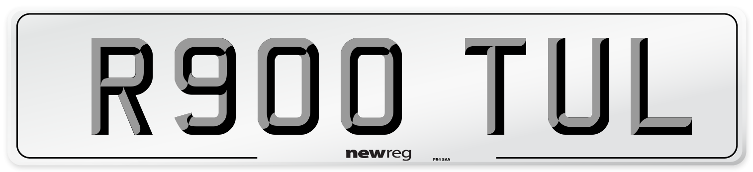 R900 TUL Number Plate from New Reg